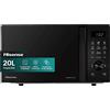 HISENSE H20MOBSD1H MICROONDE, potenza microonde 700 W, capacità 20 l, 10 livelli di potenza, Nero