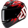 HJC CASCO INTEGRALE C10 DIABLO MASK MC1 HJC HELMETS : Taglia Int - XS