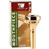 DENIS WICK - 4880 12CS Bocchino Trombone Classic Gold Plated, Diametro Tazza 24,7 mm, Profondità Medium, Larghezza Bordo 6,5 mm, Gola 6,1 mm