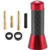 A ABSOPRO 1 Pezzo Antenna Auto AM/FM Radio Universale Rosso 3.5cm