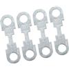 A ABSOPRO Fusibile Piatto Universale Per Auto 40A DC 12V Metallo Set Di 4 | Tono Argento Dimensioni: Lunghezza 42mm, Distanza Fori 29mm, Foro 6.7mm, Spessore 0.3mm. Per Protezione Cortocircuiti.