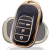KULCSOK - Custodia per telecomando compatibile con Honda Civic Accord HR-V CR-V Pilot Sport SI EX-L EX 2025 2024 2023 2022 - Custodia per chiave - Supporto per chiave - TPU - Protettore per chiave - 3