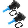 A ABSOPRO Ugello Lavavetri Anteriore Per Jeep Patriot 09-17 4pz | Colore Nero E Blu, Materiale Plastica, Dimensioni 44x22x16mm, OE 5303834AB, Sostituisce Ugelli Rotti, Facile Installazione