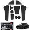 GAFAT Compatibile con Audi A1 GB Sportback 2025 2026-2019 Tappetini Antiscivolo, Tappetino in Gomma per Console Centrale, Portabicchieri, Cuciture Porte, A1 GB Accessori (Nero)