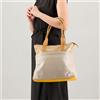 Ebarrito Borsa shopper in pelle patchwork con tracolla