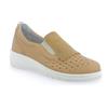Sanagens Scarpe slip-on in pelle con strass e suola 4 cm