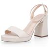 Sara Lopez Sandali in pelle fascia intrecciata tacco 9 cm