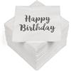 Heku 30243-315: 100 tovaglioli a 3 veli, Happy Birthday 2, 33 x 33 cm