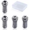 SPEEDWOX Set di 4 adattatori per pinza per smerigliatrice, adattatore per pinza da 1/4 a 1/8, mandrini da 3 mm e 6 mm