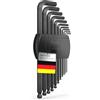 INBUS® 74711 Set Chiave a Brugola 11pz, 1.27-8mm, con Testa a Sfera — Made in Germany (Amazon Exclusive)