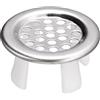 QUARKZMAN Copertura per Scolo Lavello, ring per Troppopieno per Lavello Foro per Lavabo da Cucina in Metallo per Bagno Inserto in Tappi Rotondi, Argento