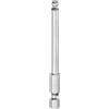 QUARKZMAN Punte Cacciavite Magnetica a Sfere 4mm (H4.0) Dimensione 1/4 Attacco Esagonale 75mm (3) Lunghezza Punte Testa Sferica Magnetica Acciaio S2 Metrico.