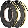 QUARKZMAN 5mm W 3mm T 13ft Schiuma Sigillante Nastro x 2 pz Auto Adesivo EVA Meteo Spogliazione Suono Prova Sigillo Striscia per Porte Blocco Separazione