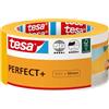 tesa Nastro per Mascherature Perfect+ - Nastro da pittura in sottile carta Washi per mascherature precise durante la verniciatura - Per uso interno - 50 m x 50 mm
