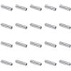 QUARKZMAN 20pz Spacer in Alluminio 5mm Foro x 10mm Od x 40mm Lunghezza Boccola di Supporto per Vite Distanziatore in Metallo Rotondo con Finitura Semplice per Viti M5, Bulloni e Aste