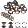 QUARKZMAN 20 Set Occhielli con Rondelle 12mm Kit Occhielli in Metallo di Rame per Tessuto Tende Cinture in Pelle Scarpe Borse FAI DA TE, Bronzo