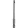 QUARKZMAN SL4 Punte per Cacciavite a Taglio Magnetica 4mm S2 Punta Cacciavite a Testa Piatta Acciaio 1/4 Grado Industriale Gambo Esagonale 3 Lungo per Rimuovere Viti Fissaggio