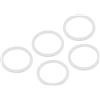 QUARKZMAN 45mm ID PTFE Piatto Rondella Guarnizione x 5 pz Rondella Rotonda Piatto Rondella Guarnizione Guarnizione per Vetro Porta Maniglia, Bianco