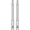 QUARKZMAN 2pz T25 Bit Torx di Sicurezza 1/4 Gambo Esagonale 3 Lungo Acciaio S2 Magnetica Antimanomissione Star Bits Cacciavite Testa Torx con Foro per Rimuovere Viti Fissaggio