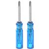 QUARKZMAN 2pz Cacciavite a Croce Mini Phillips Ph0 2mm Magnetica 45mm Lunghezza per Riparazioni di Piccoli Elettrodomestici, Blu