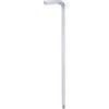 QUARKZMAN Chiave Esagonale Brugola Testa Sferica 5mm Metriche Braccio Extra Lungo Forma L Strumento Riparazione Acciaio al Cromo Vanadio per Riparazioni Domestiche, Tono Argento