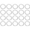 QUARKZMAN 20 pz 14mm x 20mm x 0.8mm Piatto Rondelle Rondella Assortimento | per Viti Bulloni, Inox Acciaio, Kit