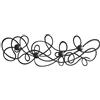 Arti & Mestieri Doodle - Appendiabiti di Design 100% Made in Italy - in Ferro, 77 x 25 cm - Nero Goffrato