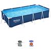 BESTWAY - Piscina Fuori Terra Rettangolare Steel Pro Frame - altezza 81x400x211 cm