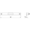 OMEC Contropiastra in acciaio inox Omec 01613/X mm 160x16x2,5