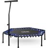 Neo-Sport Trampolina fitness z uchwytem 127 cm Neo-Sport - sześciokątna niebieska