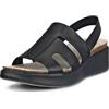 ECCO Sandali Flowt Cork Oasis da donna, nero, 6-6.5