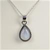 Affascinante Pietra Della Luna Arcobaleno Pendente In Argento Sterling 925 S-214