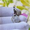 Bellissimo Arcobaleno Luna, Ametista Gemma 925 Pendente Argento Sterling S-156