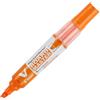 PILOT Begreen - Pennarello per lavagna bianca riciclata V Board Master con punta a scalpello da 2,2-5,2 mm, arancione, confezione da 10