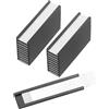 PATIKIL 25Pz 2 x 0.5 Portaetichette Magnetica a Canale C Etichette | Scaffale, con Inserti Carta, per Schede Dati, per Scaffali Metallo Lavagna Cassetta Attrezzi, Portaetichette Magnetica