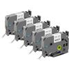 STRONIX 5x Nastro con Etichette Compatibile con Brother TZe-231 Ub-231 Byz-231 TZ-231 12mm x 8m Nero su Bianco con PT-1010 D400 H105 H100R H107 H100LB D200 1000