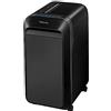 Fellowes distruggi documenti a miniframmento LX220, 20 fogli, per piccolo ufficio, da 3 a 5 utenti, cestino da 30 litri, distruggidocumenti con tecnologia Intellibar e Safesense, nero