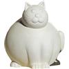 Gilde Statuetta decorativa a forma di gatto Molli, colore crema opaco, altezza 29 cm
