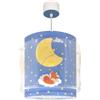 Dalber Lampada a sospensione per bambini Moon Dreams, animali, luna, nuvole, stelle, blu, 76632M, attacco E27