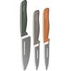 zyliss 3 Piece Knife Set, Sharp Stainless Steel, Non Slip Soft Grip Handles, 3 x Professional Kitchen Knives with Protection Covers, Dishwasher Safe