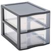Sundis TAG TOWER formato A4, 2 cassetti con porta etichette e sistema anticaduta, Antracite