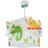Dalber Lampada a sospensione per bambini Dalber Happy Jungle, Camaleonte Giungla Animali, 63312M, E27, lampade per bambini, cameretta.