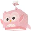 Dalber Lampada a sospensione per bambini Dalber Little Pink Owl, Gufo Rosa, 64482M, E27, lampade per bambini, cameretta da bambina.