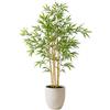 edihome, Piante Finte da Interno, Bambù artificiale 120 cm, Pianta Finta da Interno - Albero Decorativo Realistica con Vaso per Casa Ufficio Hotel (Bambù, 120 cm)