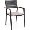 Bizzotto SEDIA C-BR C-C ZELMAR ANTRACITE YK13