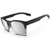 HAAYOT Occhiali da sole da uomo polarizzati da donna Occhiali da sole da donna polarizzati flessibili con montatura leggera TR90 protezione UV400 guida pesca golf viaggio, opaco chiaro/nero e argento chiaro