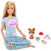Barbie Wellness Playset Meditazione Bambola Bionda, Giocattolo per Bambini 3+ Anni, GNK01