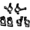 INJORA Snodi Sterzo Anteriori in Alluminio, Blocchi di Caster, Mozzi Posteriori per 1/24 Buggy Losi Micro-B 1/28 Micro-T
