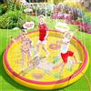 Peradix Tappetino Gioco d'Acqua per Bambini, 170cm Spruzzi e Splash da Giardino, Gonfiabile, Piscina all'Aperto Giocattoli per Piccoli (Rotondo)