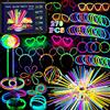 232 Pezzi Di Braccialetti Luminosi Fluorescenti Per Festa: Kit Completo Con Glow Sticks E Occhiali Per Halloween, Compleanno E Matrimonio - 5